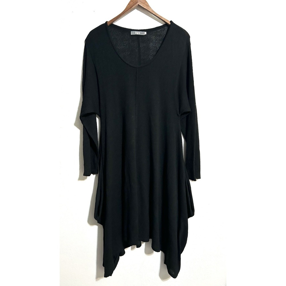 Vintage Rimini Asymetrical Knit Dress Lagenlook Fairy Grunge Goth
